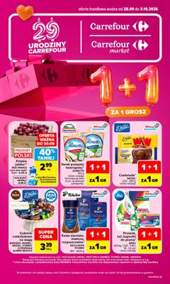 Carrefour - gazetka promocyjna Gazetka Carrefour od poniedziałku od poniedziałku 28.09 do soboty 03.10
