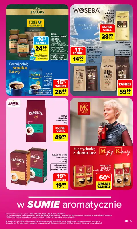 Carrefour - gazetka promocyjna Gazetka Carrefour od poniedziałku od poniedziałku 28.09 do soboty 03.10 - strona 27