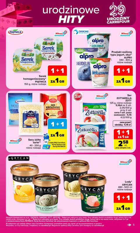 Carrefour - gazetka promocyjna Gazetka Carrefour od poniedziałku od poniedziałku 28.09 do soboty 03.10 - strona 5