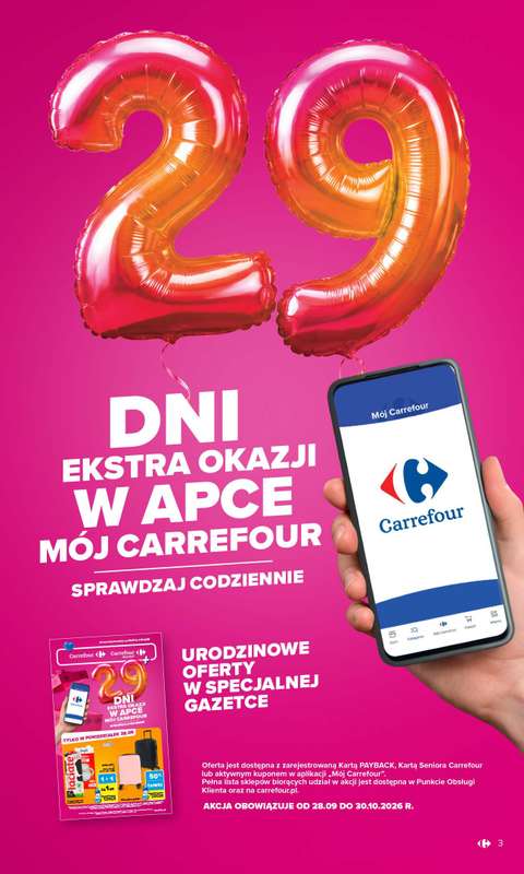 Carrefour - gazetka promocyjna Gazetka Carrefour od poniedziałku od poniedziałku 28.09 do soboty 03.10 - strona 3