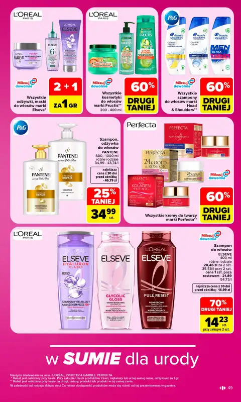 Carrefour - gazetka promocyjna Gazetka Carrefour od poniedziałku od poniedziałku 28.09 do soboty 03.10 - strona 49