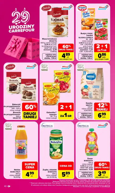 Carrefour - gazetka promocyjna Gazetka Carrefour od poniedziałku od poniedziałku 28.09 do soboty 03.10 - strona 40