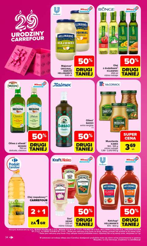 Carrefour - gazetka promocyjna Gazetka Carrefour od poniedziałku od poniedziałku 28.09 do soboty 03.10 - strona 34