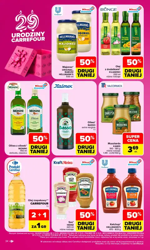 Carrefour - gazetka promocyjna Gazetka Carrefour od poniedziałku od poniedziałku 28.09 do soboty 03.10 - strona 34