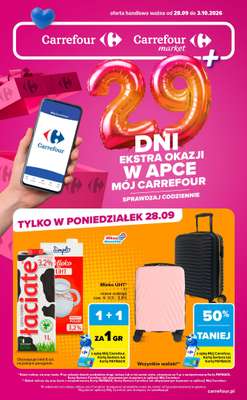 Carrefour - gazetka promocyjna Gazetka Codziennie extra okazje od poniedziałku 28.09 do soboty 03.10