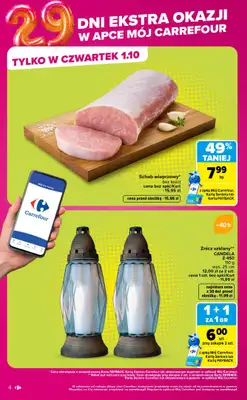 Carrefour - gazetka promocyjna Gazetka Codziennie extra okazje od poniedziałku 28.09 do soboty 03.10 - strona 4