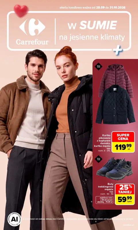 Carrefour - gazetka promocyjna Gazetka Jesienne klimaty  