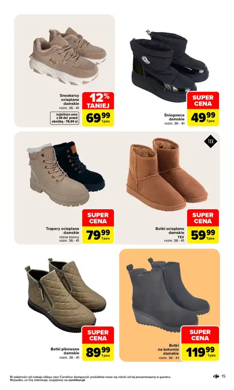 Carrefour - gazetka promocyjna Gazetka Jesienne klimaty od poniedziałku 28.09 do soboty 31.10 - strona 15