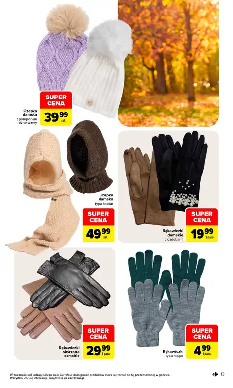 Carrefour - gazetka promocyjna Gazetka Jesienne klimaty od poniedziałku 28.09 do soboty 31.10 - strona 13