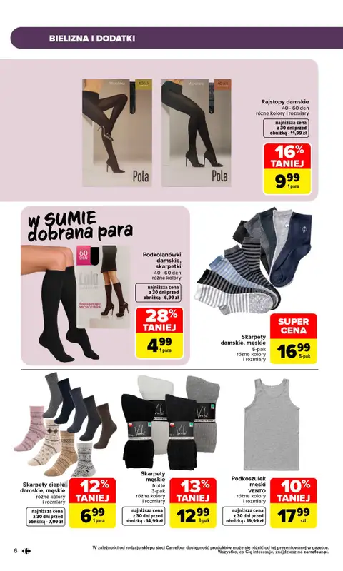 Carrefour - gazetka promocyjna Gazetka Sezon na okazje od poniedziałku 28.09 do soboty 31.10 - strona 6