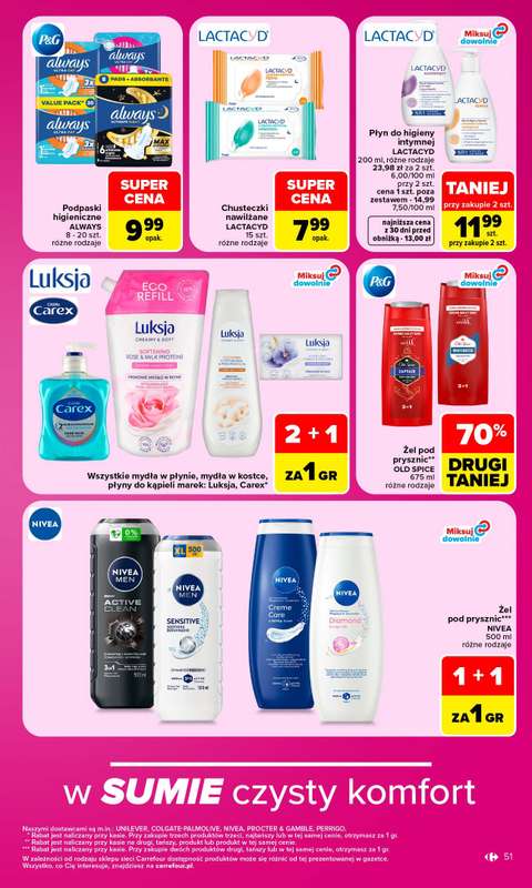 Carrefour Market - gazetka promocyjna Gazetka Carrefour Market od poniedziałku od poniedziałku 28.09 do soboty 03.10 - strona 51