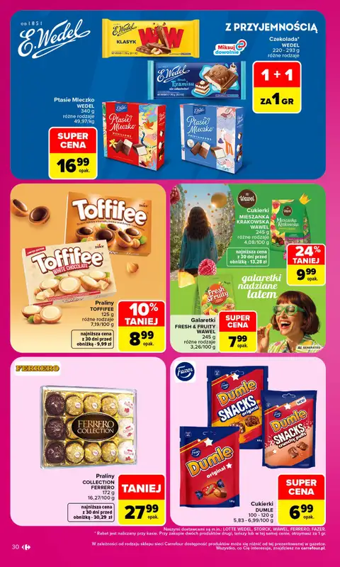 Carrefour Market - gazetka promocyjna Gazetka Carrefour Market od poniedziałku od poniedziałku 28.09 do soboty 03.10 - strona 30