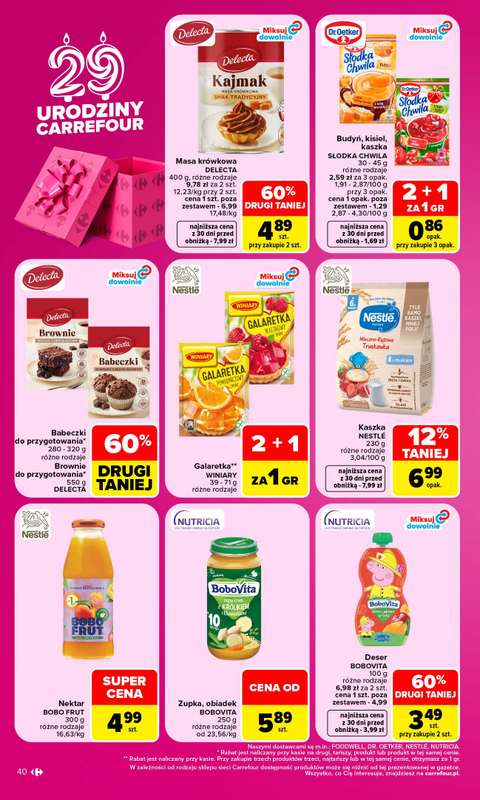 Carrefour Market - gazetka promocyjna Gazetka Carrefour Market od poniedziałku od poniedziałku 28.09 do soboty 03.10 - strona 40