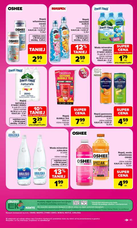 Carrefour Market - gazetka promocyjna Gazetka Carrefour Market od poniedziałku od poniedziałku 28.09 do soboty 03.10 - strona 45