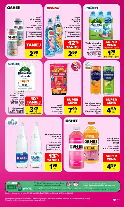 Carrefour Market - gazetka promocyjna Gazetka Carrefour Market od poniedziałku od poniedziałku 28.09 do soboty 03.10 - strona 45