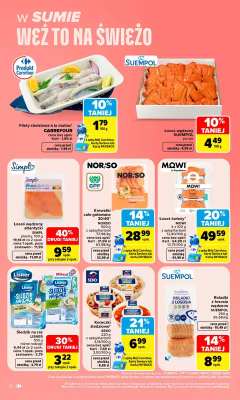 Carrefour Market - gazetka promocyjna Gazetka Carrefour Market od poniedziałku od poniedziałku 28.09 do soboty 03.10 - strona 12