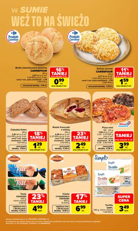 Carrefour Market - gazetka promocyjna Gazetka Weź to na świeżo od poniedziałku 28.09 do soboty 03.10 - strona 5