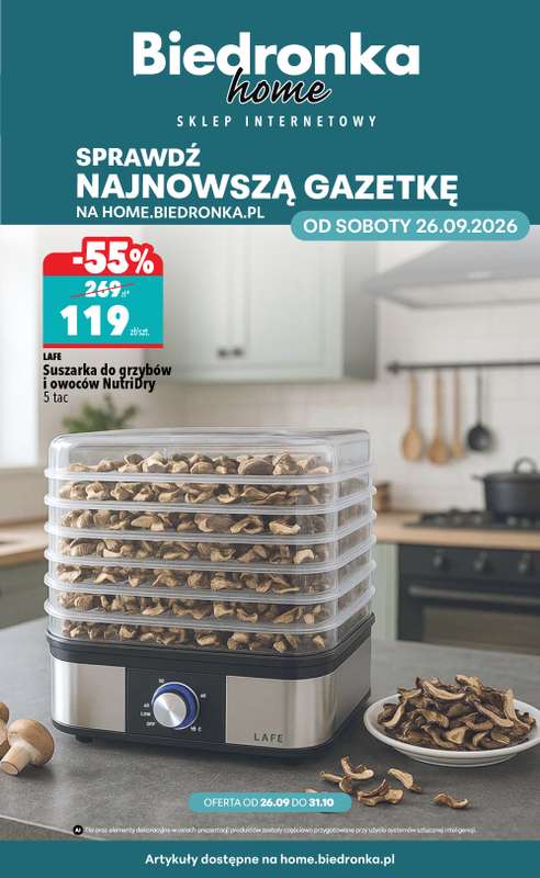 Biedronka Home - gazetka promocyjna Najlepsze oferty od soboty 26.09 do piątku 25.12
