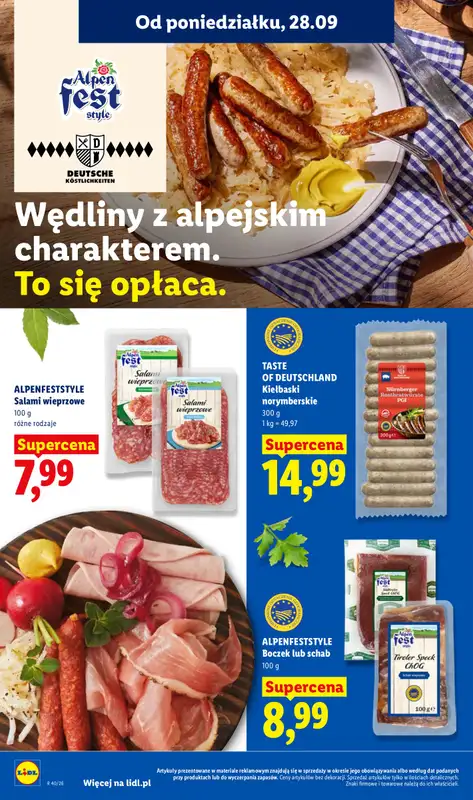 Lidl - gazetka promocyjna Oferta od poniedziałku od poniedziałku 28.09 do środy 30.09 - strona 66