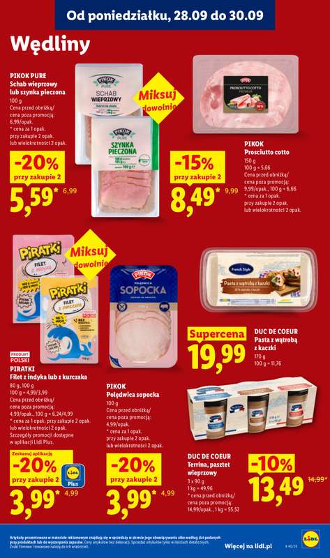 Lidl - gazetka promocyjna Oferta od poniedziałku od poniedziałku 28.09 do środy 30.09 - strona 57