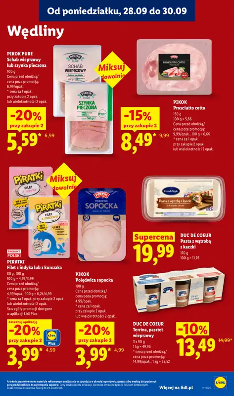 Lidl - gazetka promocyjna Oferta od poniedziałku od poniedziałku 28.09 do środy 30.09 - strona 57