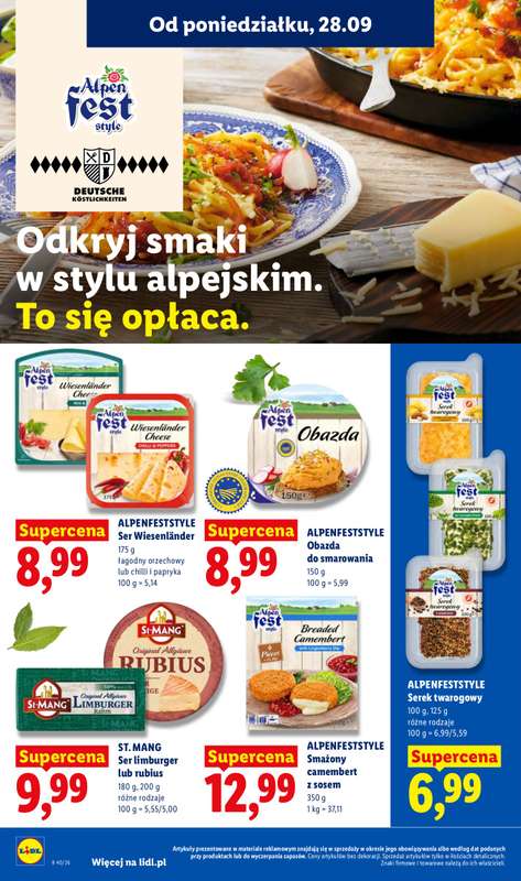 Lidl - gazetka promocyjna Oferta od poniedziałku od poniedziałku 28.09 do środy 30.09 - strona 64