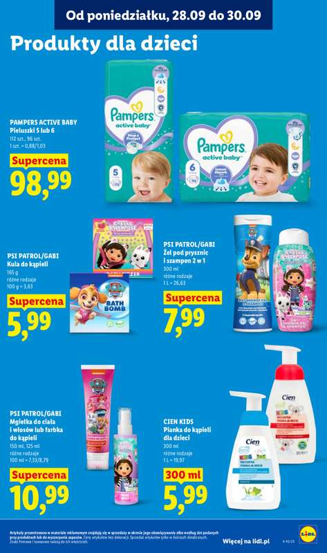 Lidl - gazetka promocyjna Oferta od poniedziałku od poniedziałku 28.09 do środy 30.09 - strona 89