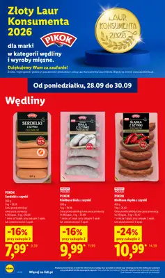 Lidl - gazetka promocyjna Oferta od poniedziałku od poniedziałku 28.09 do środy 30.09 - strona 56