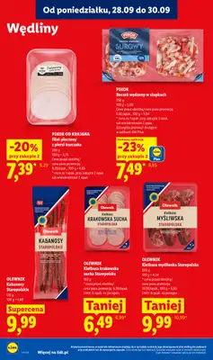Lidl - gazetka promocyjna Oferta od poniedziałku od poniedziałku 28.09 do środy 30.09 - strona 58