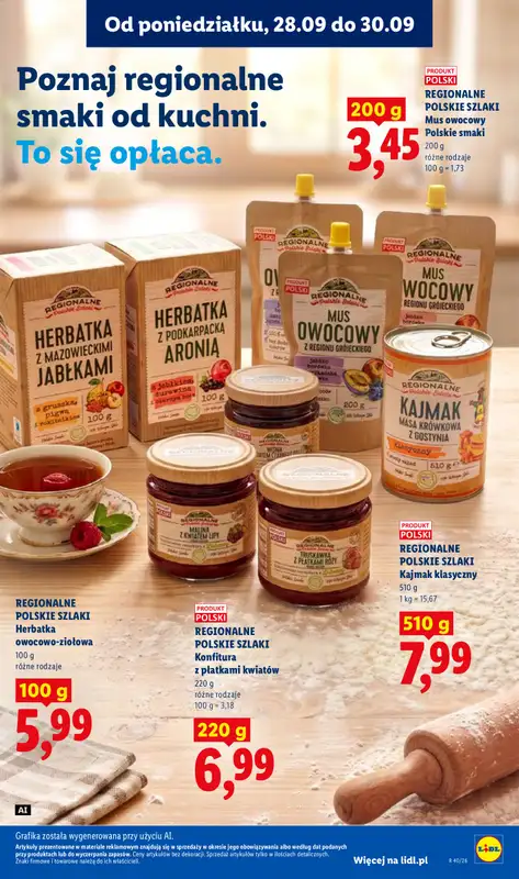 Lidl - gazetka promocyjna Oferta od poniedziałku od poniedziałku 28.09 do środy 30.09 - strona 63