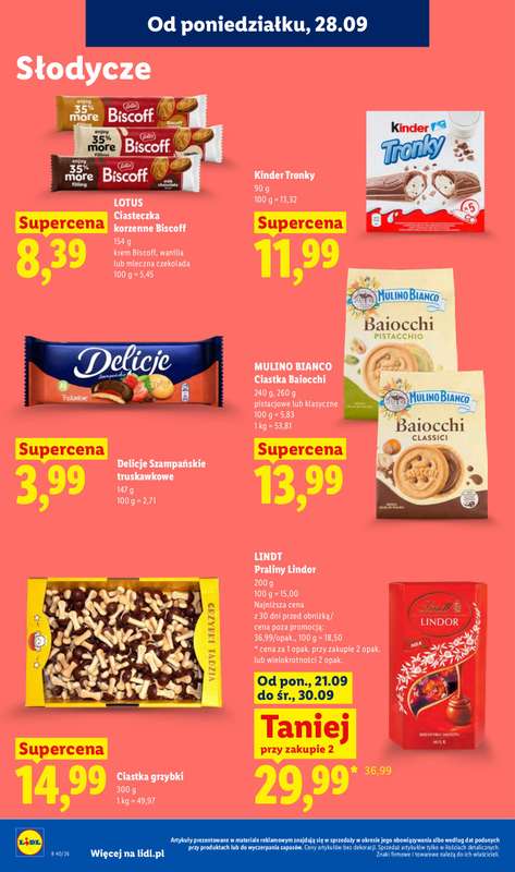 Lidl - gazetka promocyjna Oferta od poniedziałku od poniedziałku 28.09 do środy 30.09 - strona 72