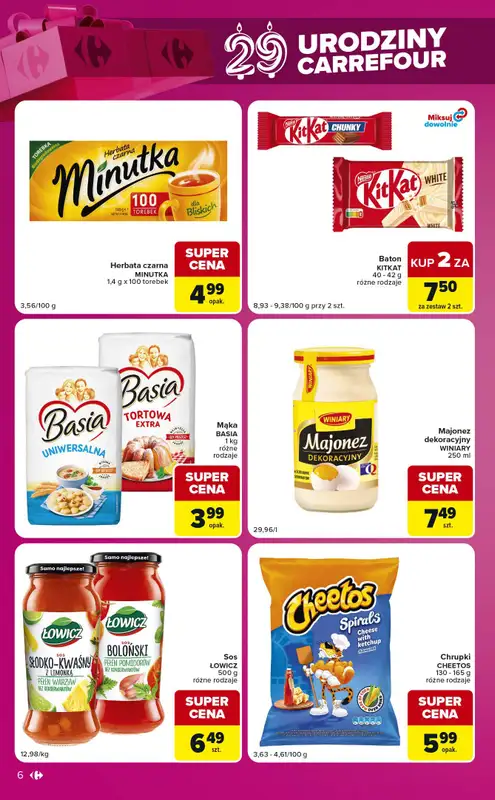 Carrefour Market - gazetka promocyjna Gazetka Urodzinowe okazje od wtorku 29.09 do poniedziałku 05.10 - strona 6
