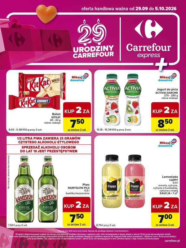 Carrefour Express - gazetka promocyjna Gazetka Express od wtorku 29.09 do poniedziałku 05.10 - strona 2