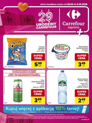 Carrefour Express - gazetka promocyjna Gazetka Express od wtorku 29.09 do poniedziałku 05.10