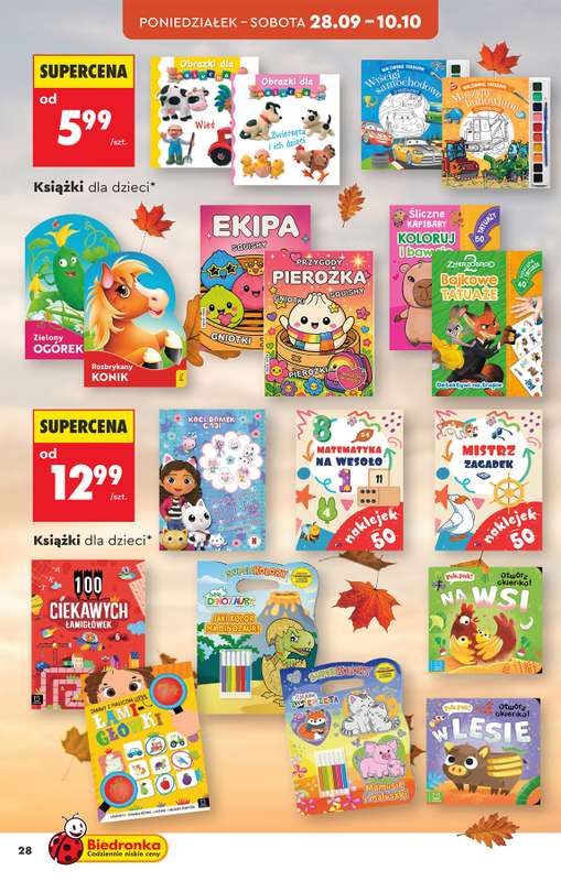 Biedronka - gazetka promocyjna Hity i inspiracje, od 26.09 od soboty 26.09 do środy 14.10 - strona 30