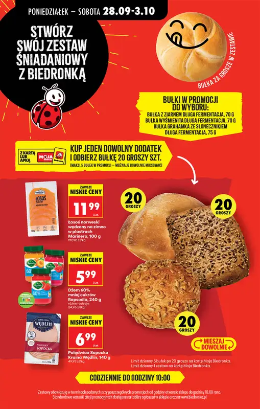 Biedronka - gazetka promocyjna Od poniedziałku od poniedziałku 28.09 do soboty 03.10 - strona 48