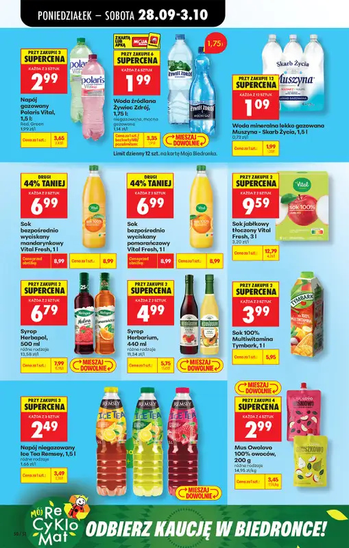 Biedronka - gazetka promocyjna Od poniedziałku od poniedziałku 28.09 do soboty 03.10 - strona 84