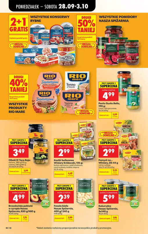 Biedronka - gazetka promocyjna Od poniedziałku, Z ladą tradycyjną od poniedziałku 28.09 do soboty 03.10 - strona 72