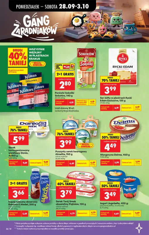 Biedronka - gazetka promocyjna Od poniedziałku, Z ladą tradycyjną od poniedziałku 28.09 do soboty 03.10 - strona 22