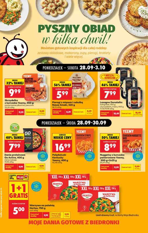 Biedronka - gazetka promocyjna Pyszne dania w kilka chwil od poniedziałku 28.09 do soboty 03.10 - strona 4