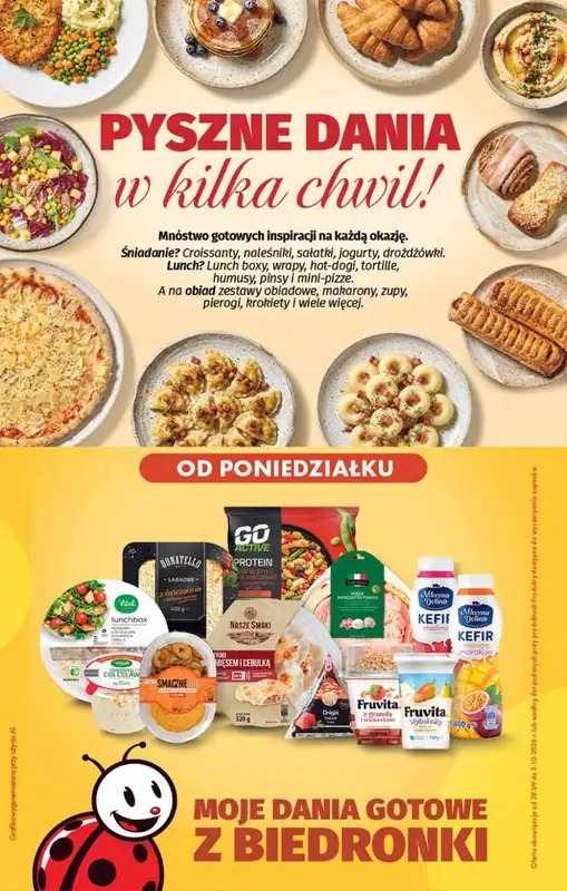 Biedronka - gazetka promocyjna Pyszne dania w kilka chwil  