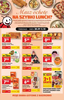 Biedronka - gazetka promocyjna Pyszne dania w kilka chwil od poniedziałku 28.09 do soboty 03.10 - strona 2