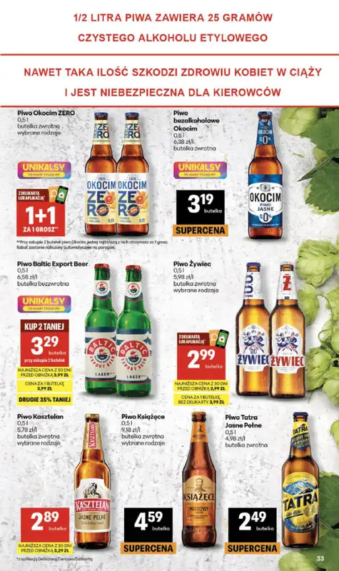 Delikatesy Centrum - gazetka promocyjna Gazetka od czwartku 01.10 do środy 07.10 - strona 33