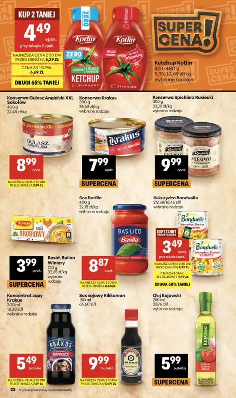 Delikatesy Centrum - gazetka promocyjna Gazetka od czwartku 01.10 do środy 07.10 - strona 22