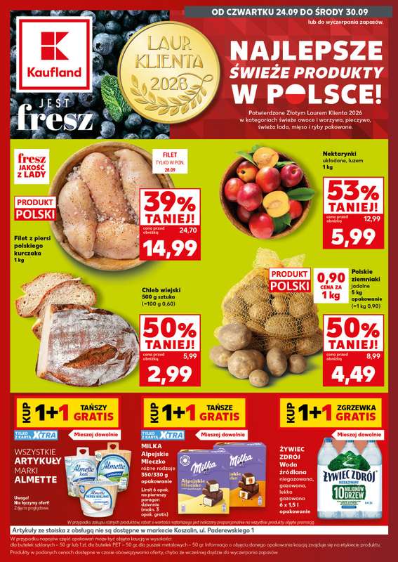 Kaufland - gazetka promocyjna Gazetka Tygodnia od czwartku 24.09 do środy 30.09