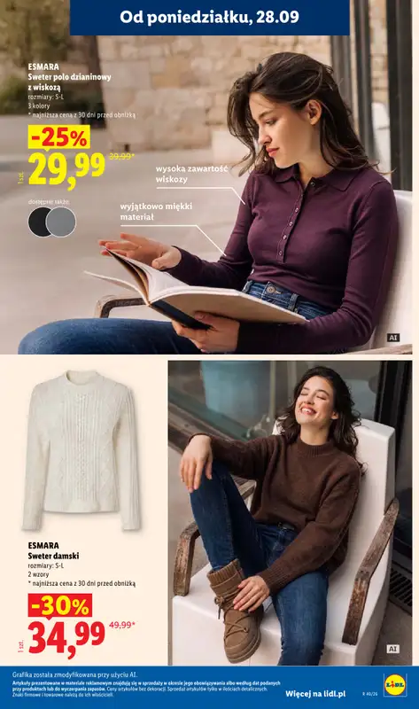 Lidl - gazetka promocyjna Oferta od poniedziałku od poniedziałku 28.09 do środy 30.09 - strona 39