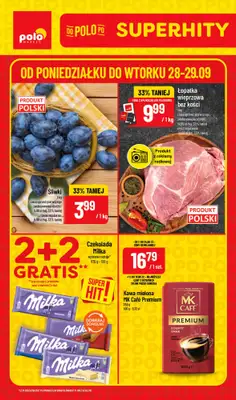 POLOmarket - gazetka promocyjna Super hity od poniedziałku 28.09 do wtorku 29.09