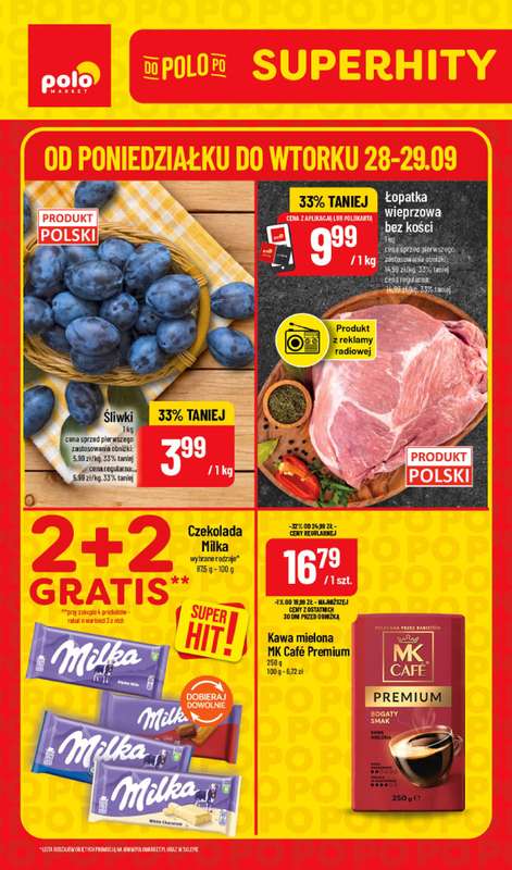 POLOmarket - gazetka promocyjna Super hity od poniedziałku 28.09 do wtorku 29.09
