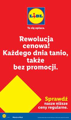 Lidl - gazetka promocyjna Rewolucja Cenowa! od piątku 21.08 do środy 30.09