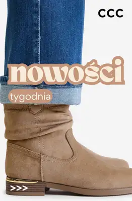 CCC - gazetka promocyjna NOWOŚCI TYGODNIA - obuwie damskie do 150 zł od poniedziałku 28.09 